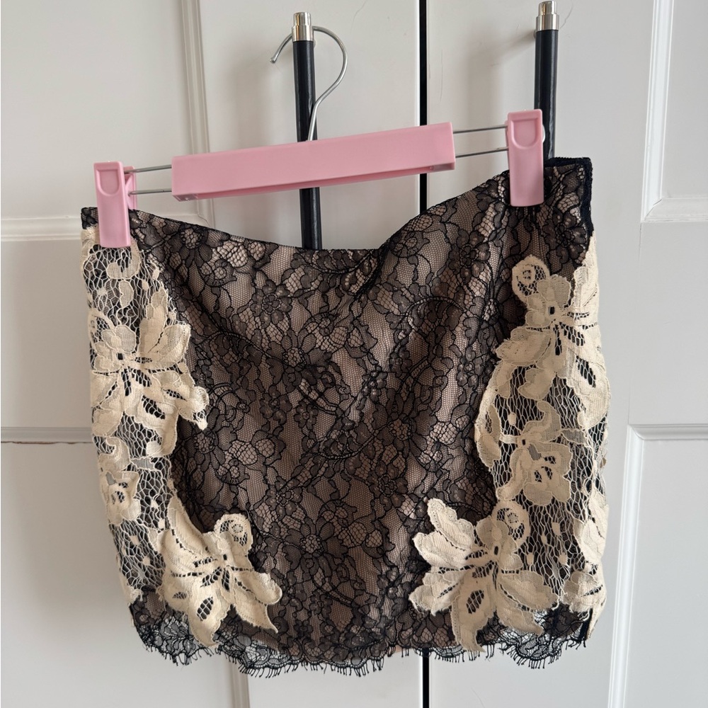 Haute Hippie lace miniskirt